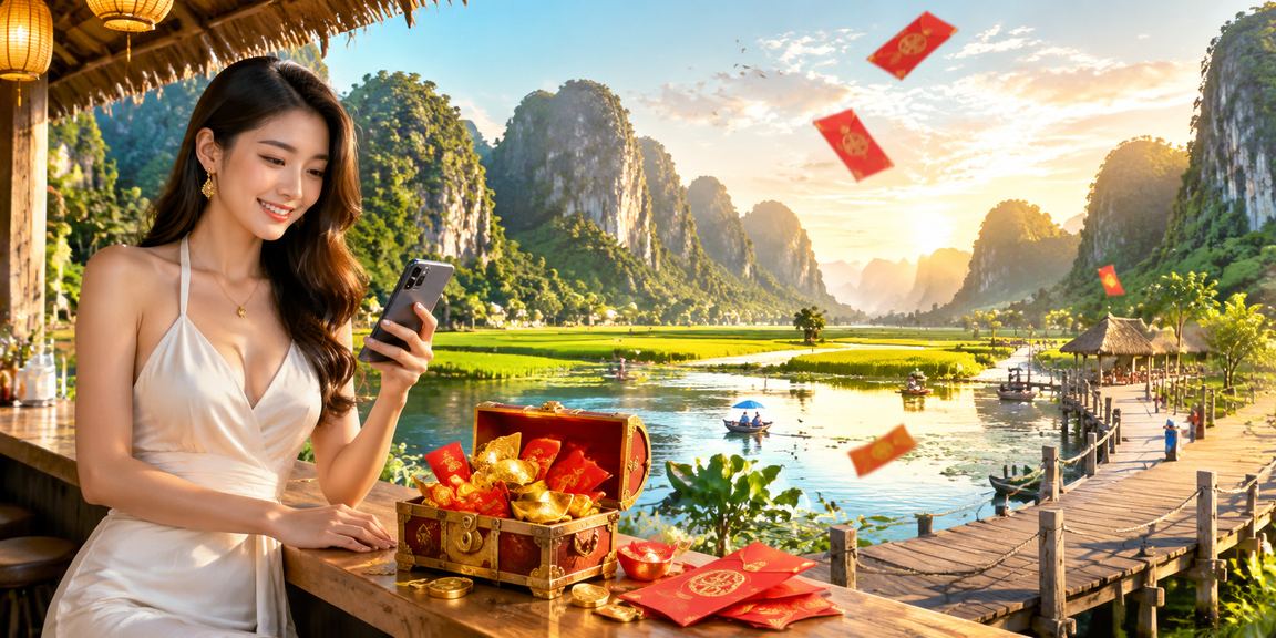 Khung cảnh thưởng thức lễ hội phong tục truyền thống tại Ninh Bình